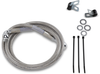 DRAG SPECIALTIES Brake Line - Front - +4" - Stainless Steel Extended Length Stainless Steel Brake Line Kit - Team Dream Rides