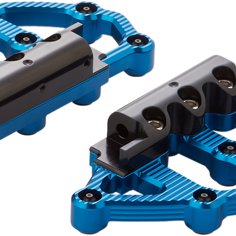 ARLEN NESS MX Passenger Boards - Blue MX Billet Floorboards - Team Dream Rides