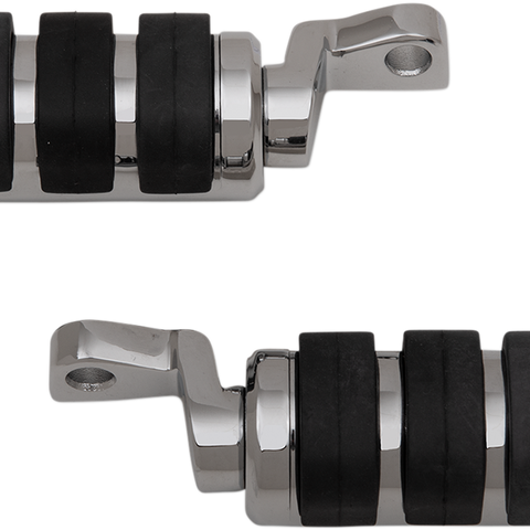 DRAG SPECIALTIES Soft-Ride Chrome Foot Pegs - XL Foot Pegs - Team Dream Rides