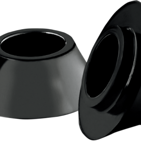 RC COMPONENTS Wheel Spacer - Front - Black - 08-18 FLH - No ABS Tapered Front Axle Spacer - Team Dream Rides