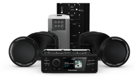 Rockford Fosgate 1998-2013 Harley-Davidson Road Glide Ultra Source Unit, 4 Speaker & Amp Kit-STAGE2 - Team Dream Rides