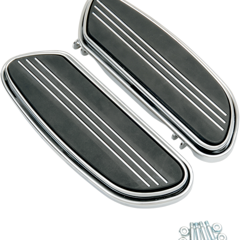 DRAG SPECIALTIES Footboard Sweeper - Chrome Sweeper Floorboards - Team Dream Rides