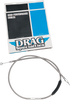 DRAG SPECIALTIES Braided Clutch Cable High-Efficiency Braided Stainless Steel Clutch Cable - Team Dream Rides