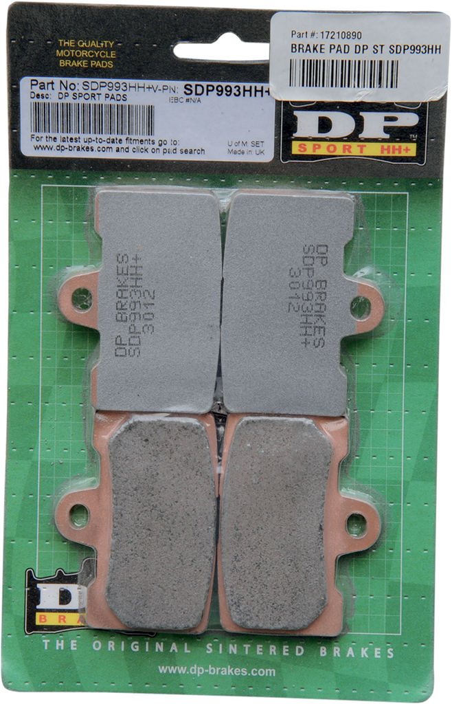 DP BRAKES Sintered Metal Brake Pads - Buell - SDP993HH Sintered Metal Harley/Buell Brake Pads - Team Dream Rides