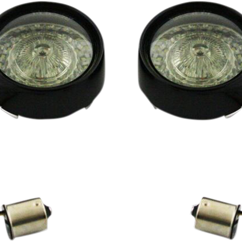 CUSTOM DYNAMICS Bullet Turn Signal - 1156 - Gloss Black - Smoke Lens ProBEAM® Ringz Bullet Bezel LED Turn Signal - Team Dream Rides