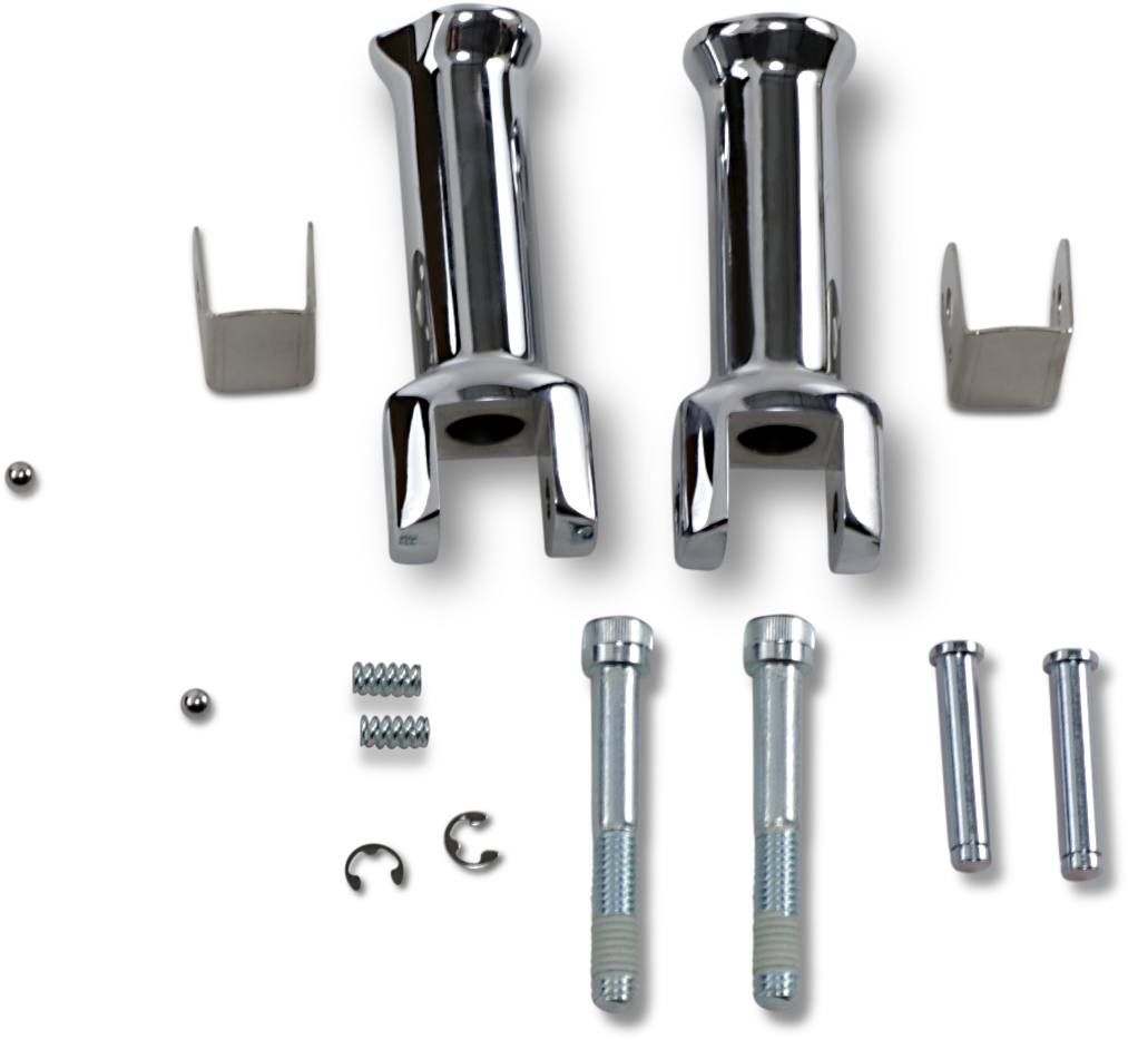 DRAG SPECIALTIES Passenger Peg Mount - Chrome - Softail Passenger Footpeg Mount Kits - Team Dream Rides