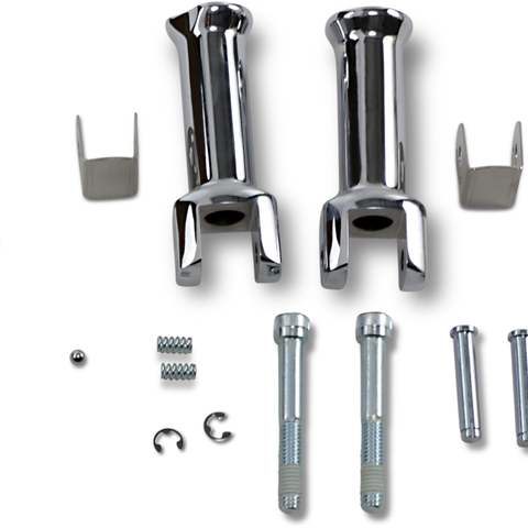 DRAG SPECIALTIES Passenger Peg Mount - Chrome - Softail Passenger Footpeg Mount Kits - Team Dream Rides