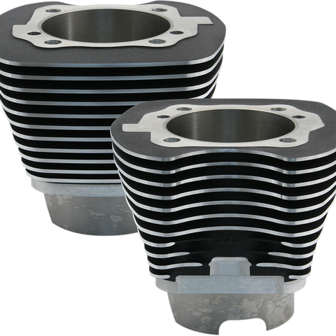 S&S CYCLE Cylinders - 4.125 - Black 4-1/8