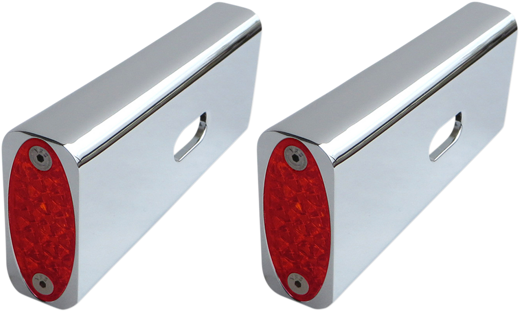 PRO-ONE PERF.MFG. Strut LED Marker Light - Chrome/Red Fender Strut LED Marker Lights - Team Dream Rides