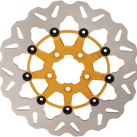 GALFER Wave® Rotor - Gold Center - Front Wave® Brake Rotor - Team Dream Rides