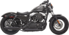 BASSANI XHAUST Mufflers - Black - Slash-Cut - Sportster Firepower Series Slip-On Mufflers - Team Dream Rides