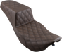 SADDLEMEN Step Up Seat - Lattice Stitched - Brown Step Up Seat — Lattice Stitched - Team Dream Rides