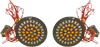 CUSTOM DYNAMICS Bullet Rear Turn Signal 1156 - Amber Lens Dynamic Clusters2™ LED Turn Signal Inserts - Team Dream Rides