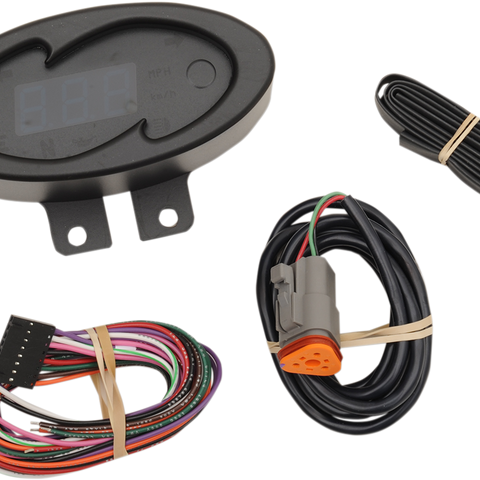 DAKOTA DIGITAL 5000 Series Wave Speedometer - Black - 2