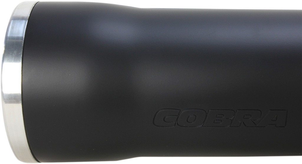 COBRA 3" RPT Mufflers for '95-'17 FXD - Black RPT 3" Slip-On Mufflers - Team Dream Rides