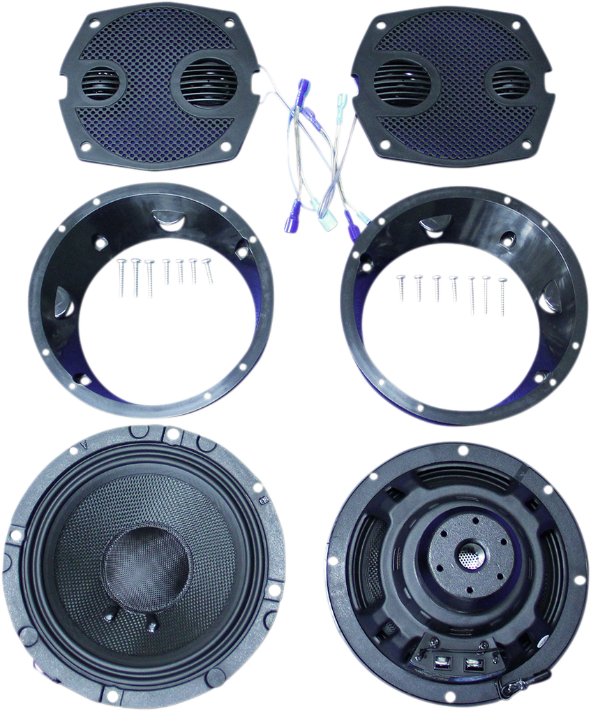 J & M Front Fairing Speaker Rokker® XXR 6.71" Speaker Kit - Team Dream Rides