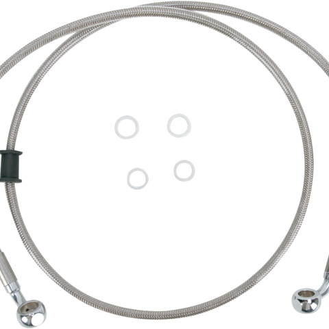 DRAG SPECIALTIES Brake Line - Front - FXDWG '10-'17 Stainless Steel Brake Line Kit - Team Dream Rides