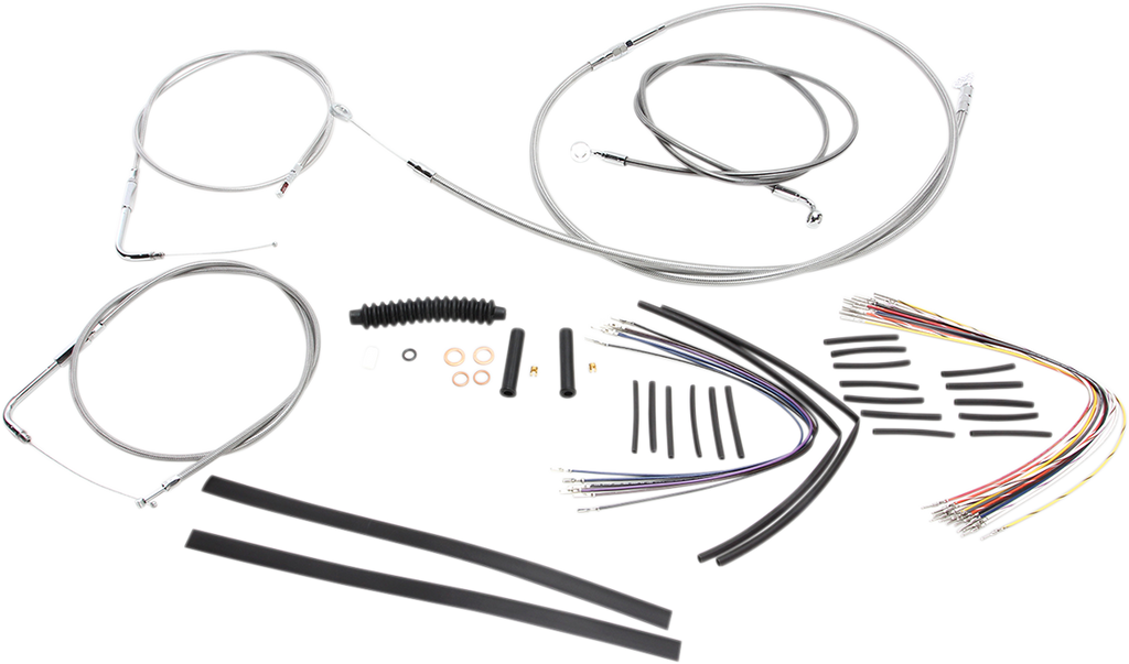 MAGNUM Stainless Steel XR Control Cable Kit XR Handlebar Installation Kit - Team Dream Rides