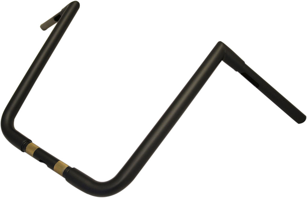 LA CHOPPERS Flat Black 16" Big Twin Peaks Handlebar 1-1/4" Twin Peaks Big Twin Handlebar - Team Dream Rides