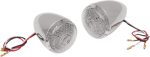 DRAG SPECIALTIES Turn Signal Kit - Clear/Red - Rear Deuce-Style DOT Compliant LED Turn Signal Kit — Turn Signal - Team Dream Rides