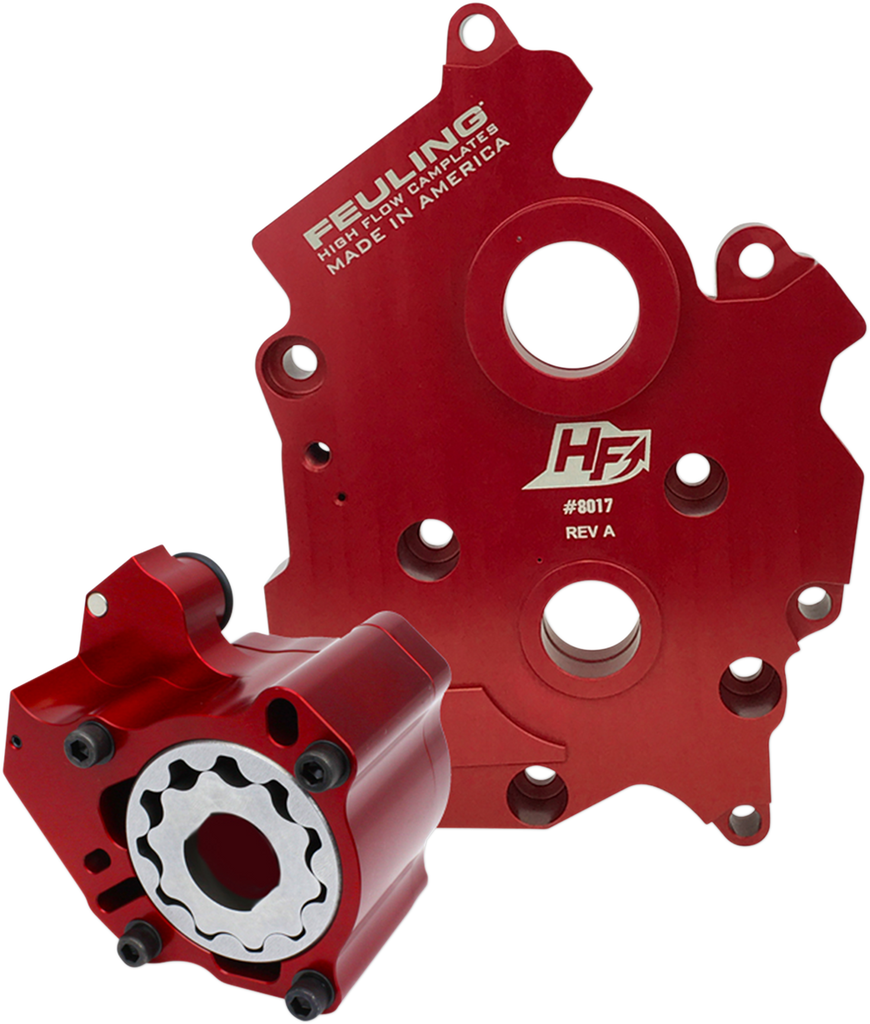 FEULING OIL PUMP CORP. Race Oil Pump with Plate - M8 Water Cooled Race Series Oil Pump/Camplate Kit - Team Dream Rides