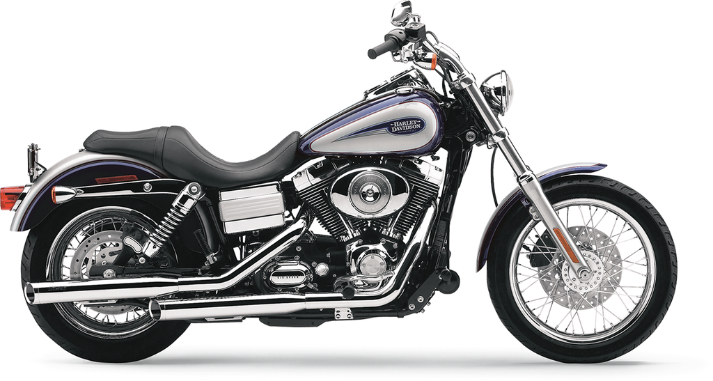 COBRA Slashcut Mufflers - Chrome - '95-'17 FXD 3" Slashcut Slip-On Mufflers - Team Dream Rides