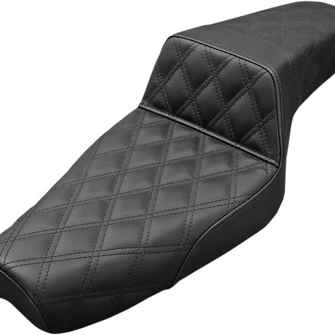 SADDLEMEN Step Up Seat - Lattice Stitched - Black - XL Step Up Seat — Lattice Stitched - Team Dream Rides