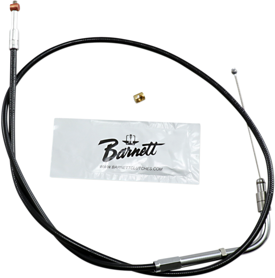 BARNETT Black Throttle Cable for '02 - '17 V-Rod Black Vinyl Throttle/Idle Cable - Team Dream Rides