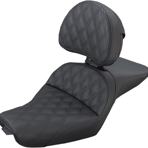 SADDLEMEN Explorer Seat - Backrest - XL with 4.5 Gallon Tanks Explorer Seat - Team Dream Rides