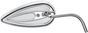 ARLEN NESS Tear Drop Mirror - Right Teardrop Mirror with Steel Stem - Team Dream Rides