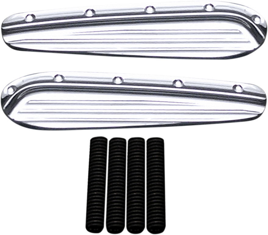 COVINGTONS Turn Signal Eliminators - Dimpled - Chrome Turn Signal Eliminators - Team Dream Rides