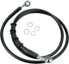 DRAG SPECIALTIES Brake Line - Black Stainless Steel Brake Line Kit - Team Dream Rides