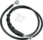 DRAG SPECIALTIES Brake Line - Black Stainless Steel Brake Line Kit - Team Dream Rides