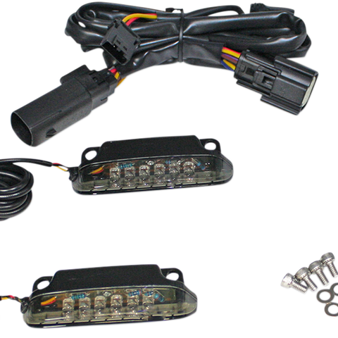 CUSTOM DYNAMICS Luggage Rack Light Bar - Smoke Luggage Rack LED Light Bar - Team Dream Rides