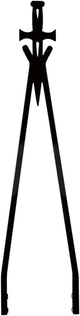 CYCLE VISIONS Sissy Bar Stick - Black - 30" Daggertude - Narrow Daggertude Styled Sissy Bar Sticks - Team Dream Rides