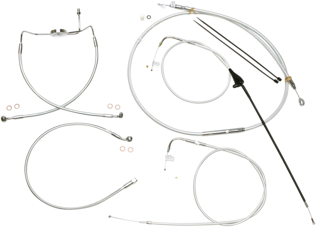 MAGNUM Sterling Chromite II® Control Cable Kit Sterling Chromite II® Designer Handlebar Installation Kit - Team Dream Rides