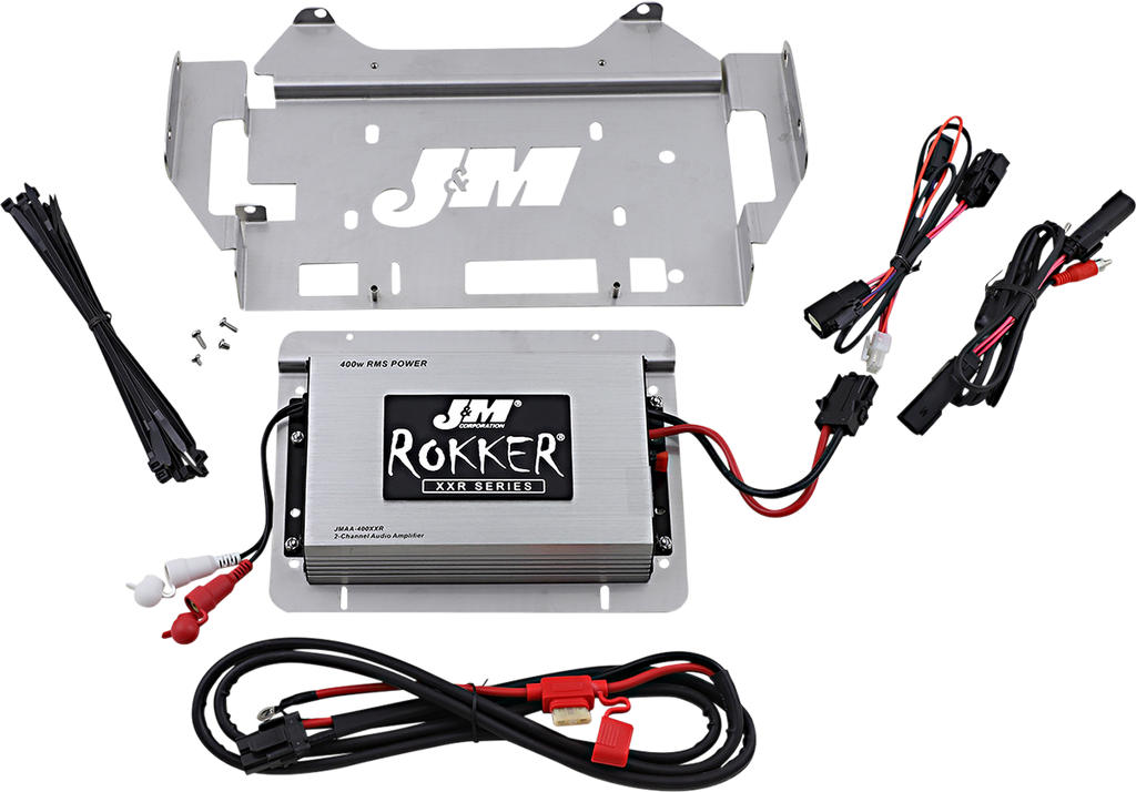 J & M 400w 2-CH Amplifier Kit - 14-20 Street Glide/Ultra 400W 2 Channel Amplifier Kit - Team Dream Rides