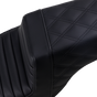 SADDLEMEN Step Up Seat - Tuck and Roll/Lattice Stitched - Black Step Up Seat — Rear Lattice Stitch/Tuck and Roll - Team Dream Rides