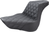 SADDLEMEN Step Up Seat - Lattice Stitched Step Up Seat — Lattice Stitched - Team Dream Rides