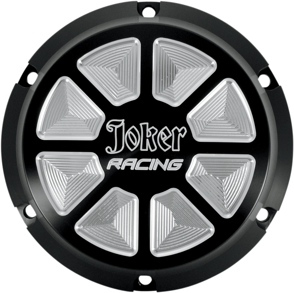 JOKER MACHINE Derby Cover - Black - Joker Racing Billet Derby Cover - Team Dream Rides