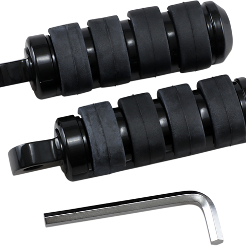 DRAG SPECIALTIES Soft-Ride Footpeg - Black - Small Soft-Ride Foot Peg - Team Dream Rides