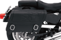 SADDLEMEN Flame Saddlebag - Black - Jumbo Highwayman Tattoo Saddlebags - Team Dream Rides