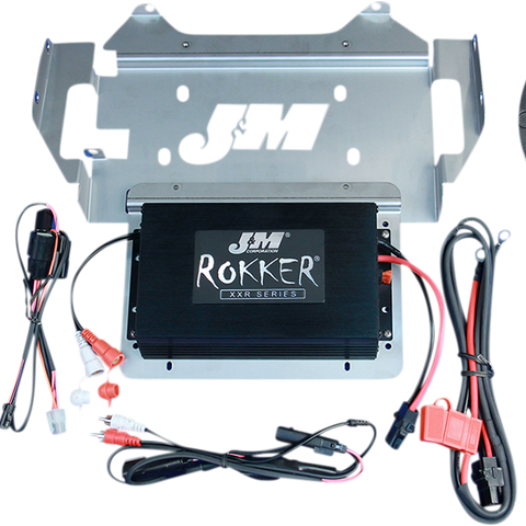 J & M 400w 2-Speaker/Amplifier - Street Glide/Ultra ROKKER® XXR EXTREME 400w 2-Speaker/Amplifier Installation Kit - Team Dream Rides