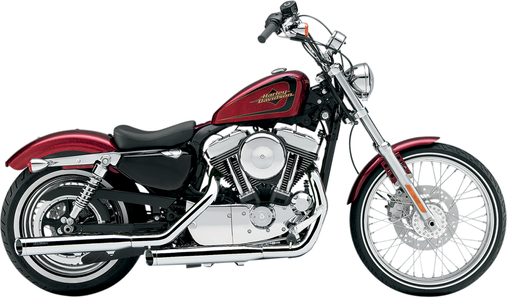 COBRA Slashcut Mufflers - Chrome - '12-'13 XL1200V 3" Slashcut Slip-On Mufflers - Team Dream Rides