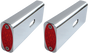 PRO-ONE PERF.MFG. Strut LED Marker Light - Chrome/Red Fender Strut LED Marker Lights - Team Dream Rides
