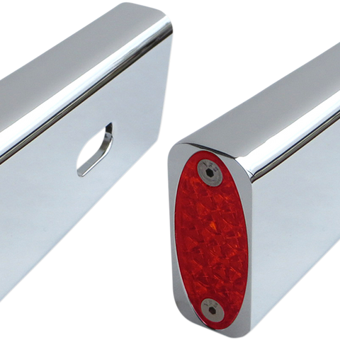 PRO-ONE PERF.MFG. Strut LED Marker Light - Chrome/Red Fender Strut LED Marker Lights - Team Dream Rides