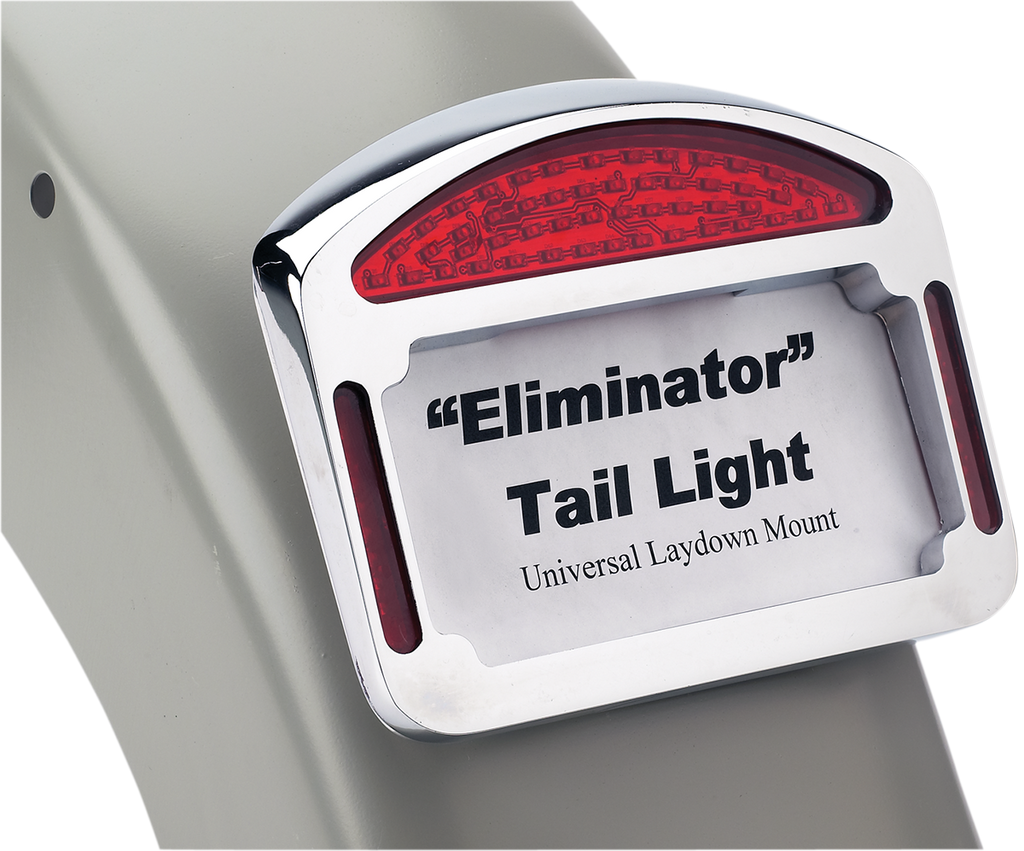 CYCLE VISIONS Tailight Eliminator - Universal - Chrome Eliminator™ Taillight - Team Dream Rides