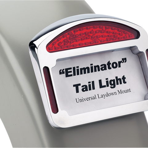 CYCLE VISIONS Tailight Eliminator - Universal - Chrome Eliminator™ Taillight - Team Dream Rides