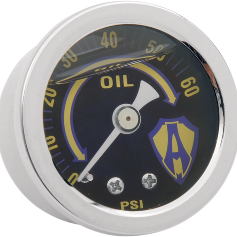 ARLEN NESS Oil Pressure Gauge Kit - Chrome Oil Pressure Gauge Kit — Chrome - Team Dream Rides