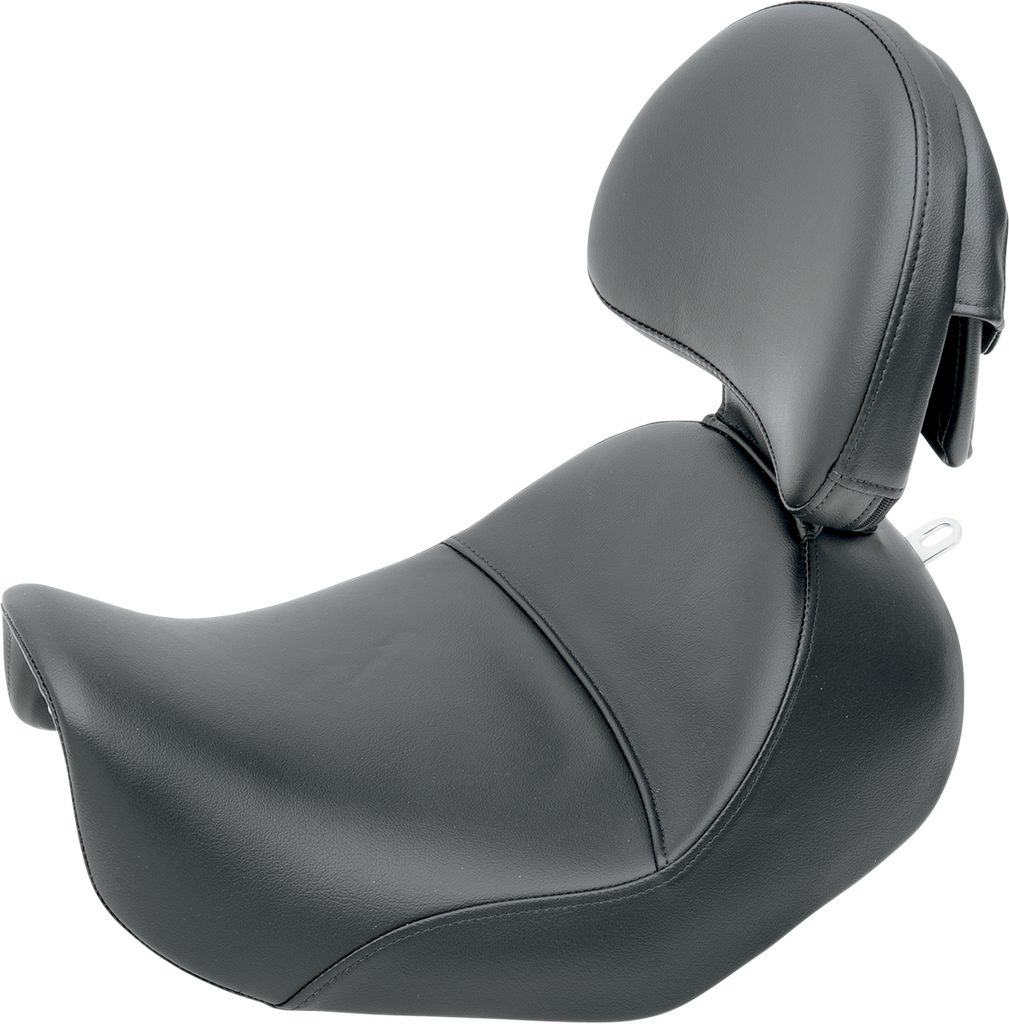 SADDLEMEN Heels Down Seat - Backrest - XL Heels Down Solo Seat - Team Dream Rides